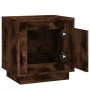 Mesita de noche madera contrachapada roble ahumado 44x35x45 cm de vidaXL, Mesitas de noche - Ref: Foro24-819846, Precio: 31,3...