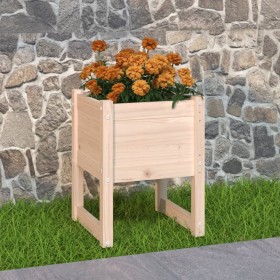 Jardinera de madera maciza de pino 40x40x52,5 cm en Macetas y jardineras | Comprar online en Foru.es