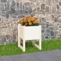 Jardinera madera maciza de pino blanco 40x40x52,5 cm en Macetas y jardineras | Comprar online en Foru.es