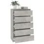 Cajonera de madera contrachapada gris hormigón 60x36x103 cm de vidaXL, Cajoneras - Ref: Foro24-823020, Precio: 106,90 €, Desc...