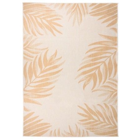 Alfombra de exterior tejido plano estampado de hoja 140x200 cm de vidaXL, Alfombras - Ref: Foro24-340859, Precio: 48,27 €, De...