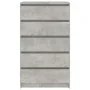 Cajonera de madera contrachapada gris hormigón 60x36x103 cm de vidaXL, Cajoneras - Ref: Foro24-823020, Precio: 106,90 €, Desc...