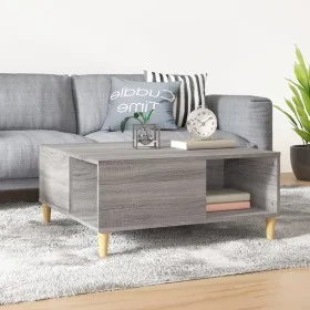 Mesa de centro madera contrachapada gris Sonoma 80x80x36,5 cm de vidaXL, Mesas de centro - Ref: Foro24-821098, Precio: 49,37 ...