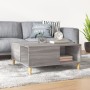 Mesa de centro madera contrachapada gris Sonoma 80x80x36,5 cm de vidaXL, Mesas de centro - Ref: Foro24-821098, Precio: 58,61 ...