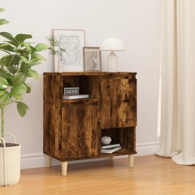 Aparador madera contrachapada color roble ahumado 60x35x70 cm de vidaXL, Aparadores - Ref: Foro24-821145, Precio: 72,25 €, De...