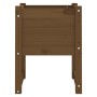 Jardinera madera maciza de pino marrón miel 40x40x52,5 cm en Macetas y jardineras | Comprar online en Foru.es