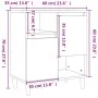 Smoked oak plywood sideboard 60x35x70 cm by vidaXL, Sideboards - Ref: Foro24-821145, Price: 71,16 €, Discount: %