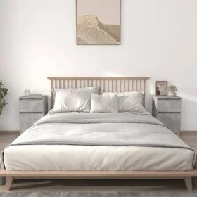 Nachttische 2 Stück betongrau 40x35x70 cm von vidaXL, Nachttische - Ref: Foro24-819701, Preis: 76,33 €, Rabatt: %