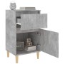 Mesitas de noche 2 uds gris hormigón 40x35x70 cm de vidaXL, Mesitas de noche - Ref: Foro24-819701, Precio: 77,26 €, Descuento: %