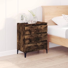 Aparador madera contrachapada color roble ahumado 60x35x70 cm de vidaXL, Aparadores - Ref: Foro24-823053, Precio: 57,95 €, De...