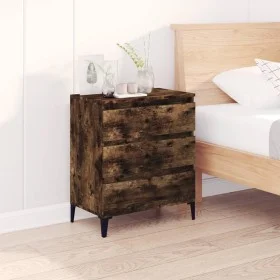 Aparador madera contrachapada color roble ahumado 60x35x70 cm de vidaXL, Aparadores - Ref: Foro24-823053, Precio: 57,25 €, De...