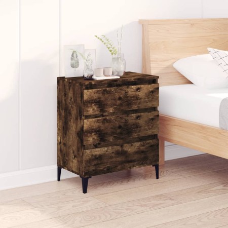 Aparador madera contrachapada color roble ahumado 60x35x70 cm de vidaXL, Aparadores - Ref: Foro24-823053, Precio: 57,95 €, De...