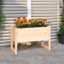 Jardinera de madera maciza de pino 78x40x52 cm en Macetas y jardineras | Comprar online en Foru.es