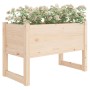 Jardinera de madera maciza de pino 78x40x52 cm en Macetas y jardineras | Comprar online en Foru.es