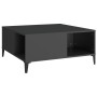 Mesa de centro madera contrachapada negro 80x80x36,5 cm de vidaXL, Mesas de centro - Ref: Foro24-821101, Precio: 74,11 €, Des...