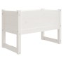 Jardinera madera maciza de pino blanco 78x40x52 cm en Macetas y jardineras | Comprar online en Foru.es