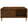 Mesa de centro madera contrachapada roble marrón 80x80x36,5 cm de vidaXL, Mesas de centro - Ref: Foro24-821099, Precio: 47,84...