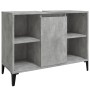 Armario de lavabo madera contrachapada gris hormigón 80x33x60cm de vidaXL, Tocadores de baño - Ref: Foro24-821296, Precio: 69...