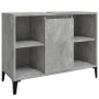 Armario de lavabo madera contrachapada gris hormigón 80x33x60cm de vidaXL, Tocadores de baño - Ref: Foro24-821296, Precio: 68...