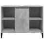Armario de lavabo madera contrachapada gris hormigón 80x33x60cm de vidaXL, Tocadores de baño - Ref: Foro24-821296, Precio: 69...