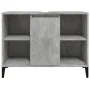 Armario de lavabo madera contrachapada gris hormigón 80x33x60cm de vidaXL, Tocadores de baño - Ref: Foro24-821296, Precio: 68...