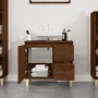 Armario de baño madera contrachapada marrón roble 65x33x60 cm de vidaXL, Muebles de baño - Ref: Foro24-819827, Precio: 69,50 ...