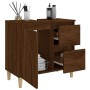 Armario de baño madera contrachapada marrón roble 65x33x60 cm de vidaXL, Muebles de baño - Ref: Foro24-819827, Precio: 69,50 ...
