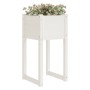 Jardinera madera maciza de pino blanco 40x40x81 cm en Macetas y jardineras | Comprar online en Foru.es