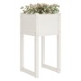 Jardinera 2 unidades madera maciza de pino blanco 40x40x81 cm en Macetas y jardineras | Comprar online en Foru.es