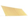 Toldo retráctil 400x150 cm amarillo y blanco en Toldos | Comprar online en Foru.es