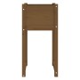 Jardinera madera maciza de pino marrón miel 40x40x81 cm en Macetas y jardineras | Comprar online en Foru.es