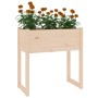 Jardinera de madera maciza de pino 78x40x81 cm en Macetas y jardineras | Comprar online en Foru.es