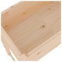 Jardinera de madera maciza de pino 78x40x81 cm en Macetas y jardineras | Comprar online en Foru.es