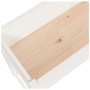 Jardinera madera maciza de pino blanco 78x40x81 cm en Macetas y jardineras | Comprar online en Foru.es