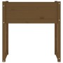 Jardinera madera maciza de pino marrón miel 78x40x81 cm en Macetas y jardineras | Comprar online en Foru.es