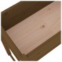 Jardinera madera maciza de pino marrón miel 78x40x81 cm en Macetas y jardineras | Comprar online en Foru.es
