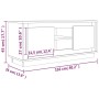 Mueble para TV madera contrachapada roble ahumado 102x35x45 cm de vidaXL, Muebles TV - Ref: Foro24-819865, Precio: 61,84 €, D...