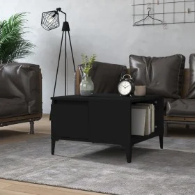 Mesa de centro madera contrachapada negro 55x55x36,5 cm de vidaXL, Mesas de centro - Ref: Foro24-821085, Precio: 53,52 €, Des...
