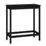 Mesa alta de bar madera maciza de pino negro 100x50x110 cm en Mesas de comedor | Comprar online en Foru.es