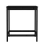 Mesa alta de bar madera maciza de pino negro 100x50x110 cm en Mesas de comedor | Comprar online en Foru.es