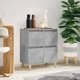 Concrete gray plywood sideboard 60x35x70 cm by vidaXL, Sideboards - Ref: Foro24-821160, Price: 73,02 €, Discount: %