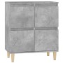 Aparador de madera contrachapada gris hormigón 60x35x70 cm de vidaXL, Aparadores - Ref: Foro24-821160, Precio: 74,06 €, Descu...