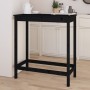 Mesa alta de bar madera maciza de pino negro 100x50x110 cm en Mesas de comedor | Comprar online en Foru.es