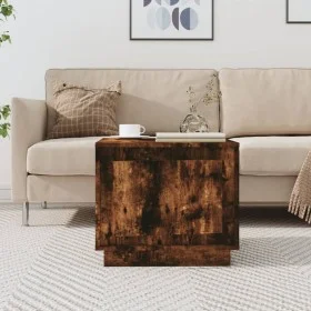 Mesa de centro madera contrachapada roble ahumado 51x50x44 cm de vidaXL, Mesas de centro - Ref: Foro24-819873, Precio: 49,95 ...