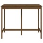 Mesa alta de bar madera maciza de pino marrón miel 140x80x110cm en Mesas de comedor | Comprar online en Foru.es