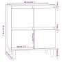 Aparador de madera contrachapada gris hormigón 60x35x70 cm de vidaXL, Aparadores - Ref: Foro24-821160, Precio: 74,06 €, Descu...