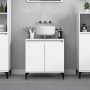 Armario para lavabo madera contrachapada blanco 58x33x60 cm de vidaXL, Tocadores de baño - Ref: Foro24-821260, Precio: 48,39 ...