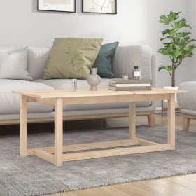 Mesa de centro de madera maciza de pino 110x55x45 cm en Mesas de centro | Comprar online en Foru.es