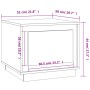Mesa de centro madera contrachapada roble ahumado 51x50x44 cm de vidaXL, Mesas de centro - Ref: Foro24-819873, Precio: 50,57 ...