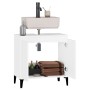 Armario para lavabo madera contrachapada blanco 58x33x60 cm de vidaXL, Tocadores de baño - Ref: Foro24-821260, Precio: 48,39 ...